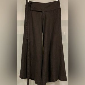 NWT, Black Halo, Wide Leg, 100% Linen Pant, Size 6